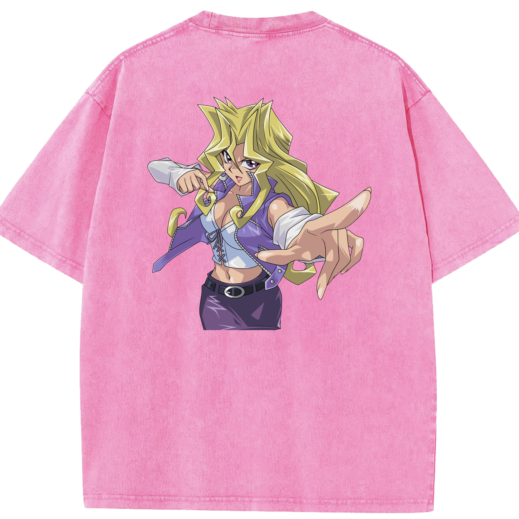 （画像用） 遊☆戯☆王 Yu-Gi-Oh! 綿100% ヴィンテージ風 半袖Tシャツ（背面プリント）